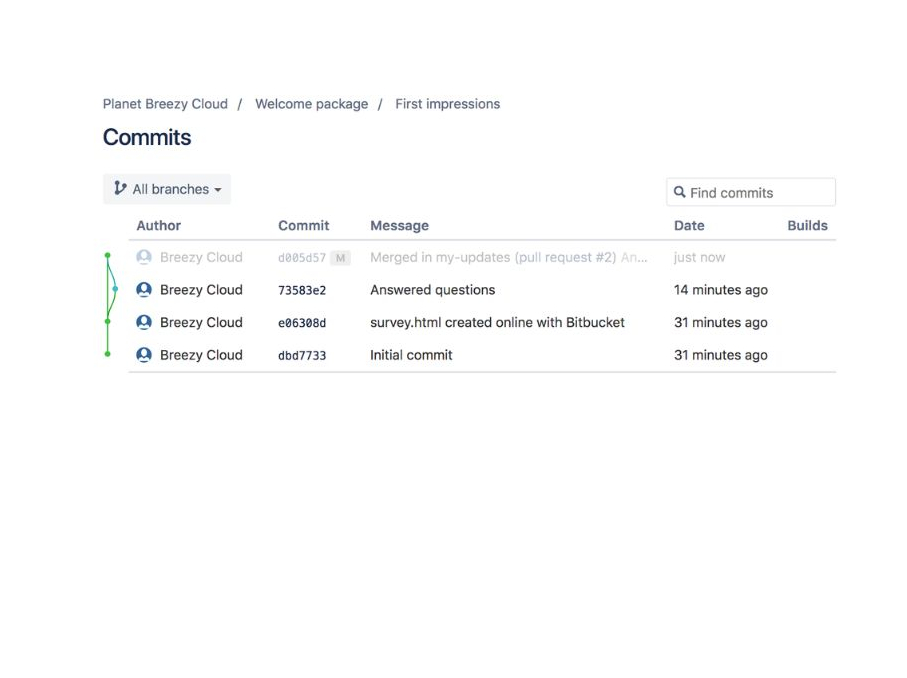 Atlassian Bitbucket Versionshistorie
