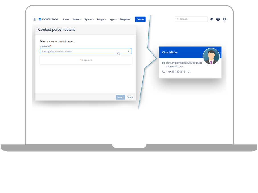 Create a powerful directory to improve collaboration and to improve communication with Confluence Cloud.