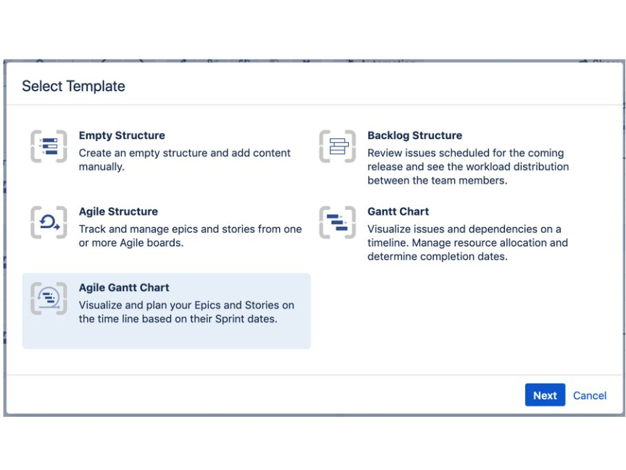 Agile Gantt is the next evolutionary phase Gantt charts have always been an outstanding way to visualize entire projects. From the work breakdown structure (WBS) to assignments to scheduled completion dates, the Gantt view is superior. But as Agile user stories, sprints, Scrum meetings, and Kanban boards grew in popularity, the once-favored Gantt chart got lost in the mix. Because it had limited contextual data, it lost some of its magic.  Then ALM Works and a handful of other vendors created the next evolution in Gantt technology, Gantt apps built for Jira.  ALM Works' version of these Agile-oriented Gantt charts is called Structure.Gantt — a Gantt-style project timeline with dependencies and resource allocation highlights, built on top of the Structure for Jira app.