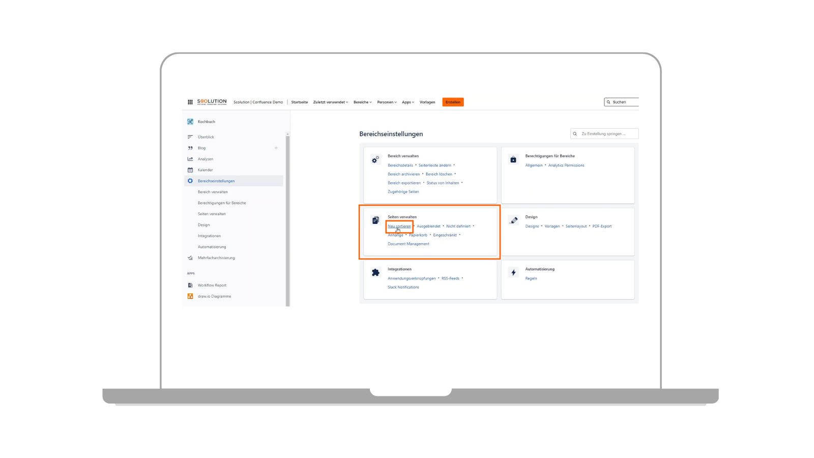 Réorganiser les pages Confluence