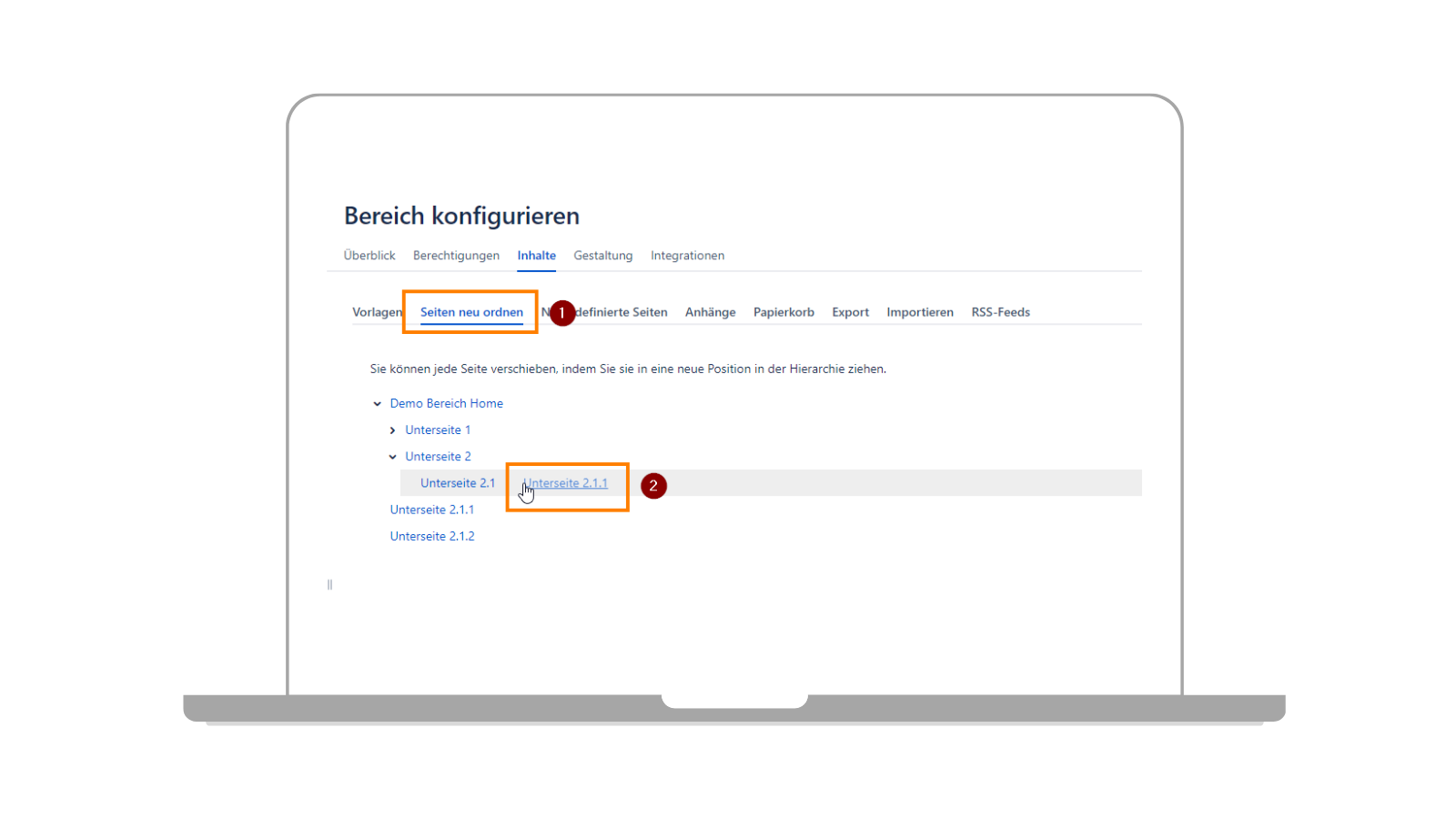Réorganiser la page