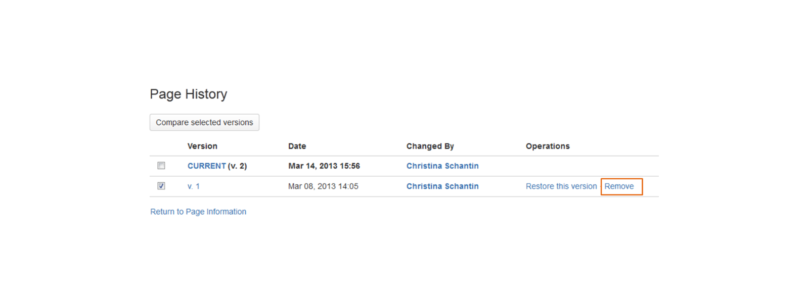 Supprimer les versions des pages avec Atlassian Confluence 5.0 pour plus de clarté et de sécurité