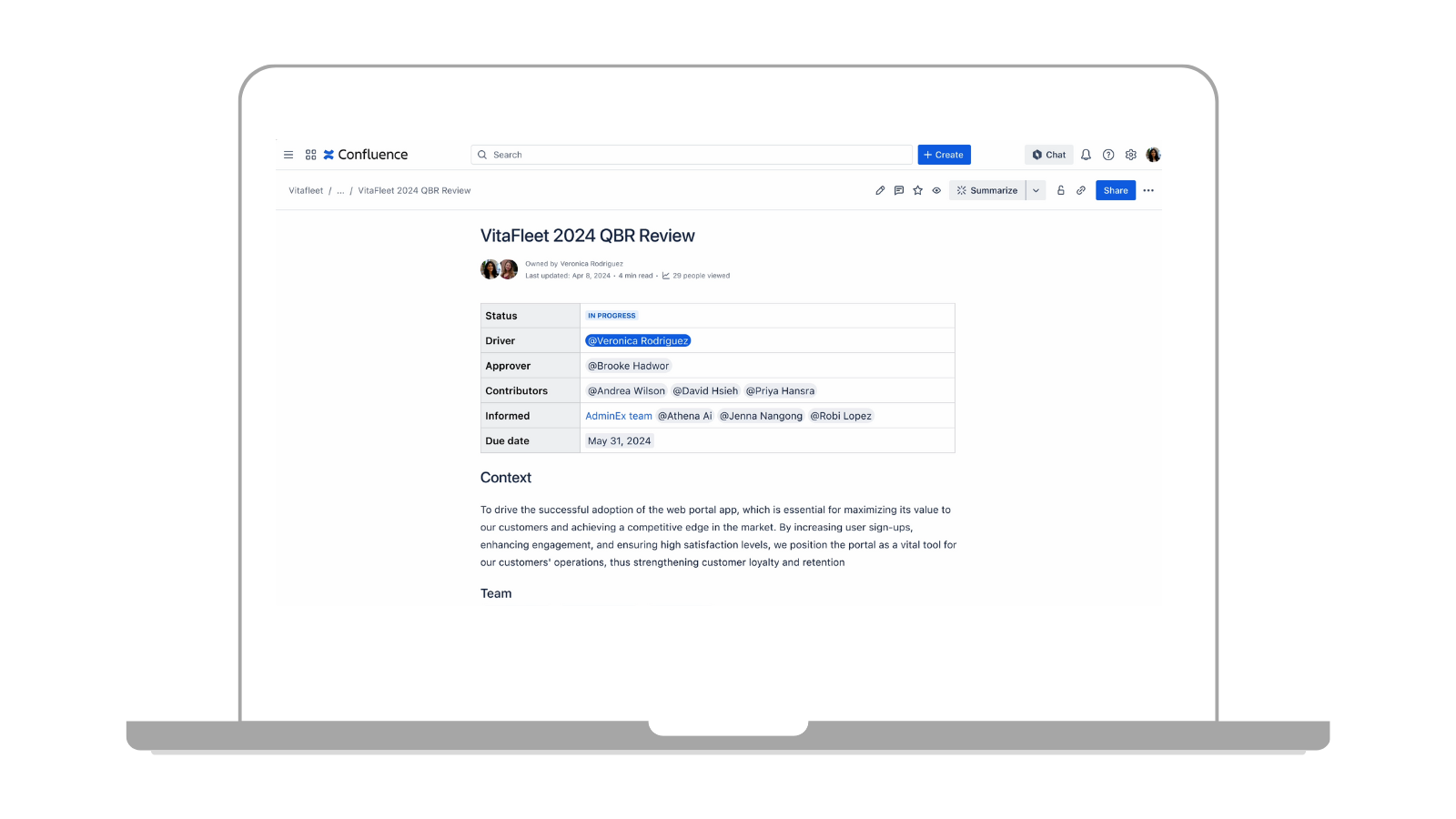 Chat Rovo d'Atlassian