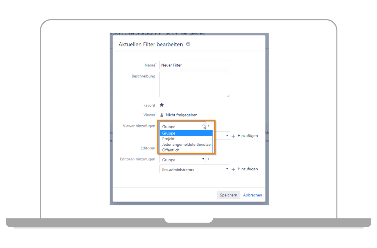 Ajouter une autorisation pour les filtres Jira