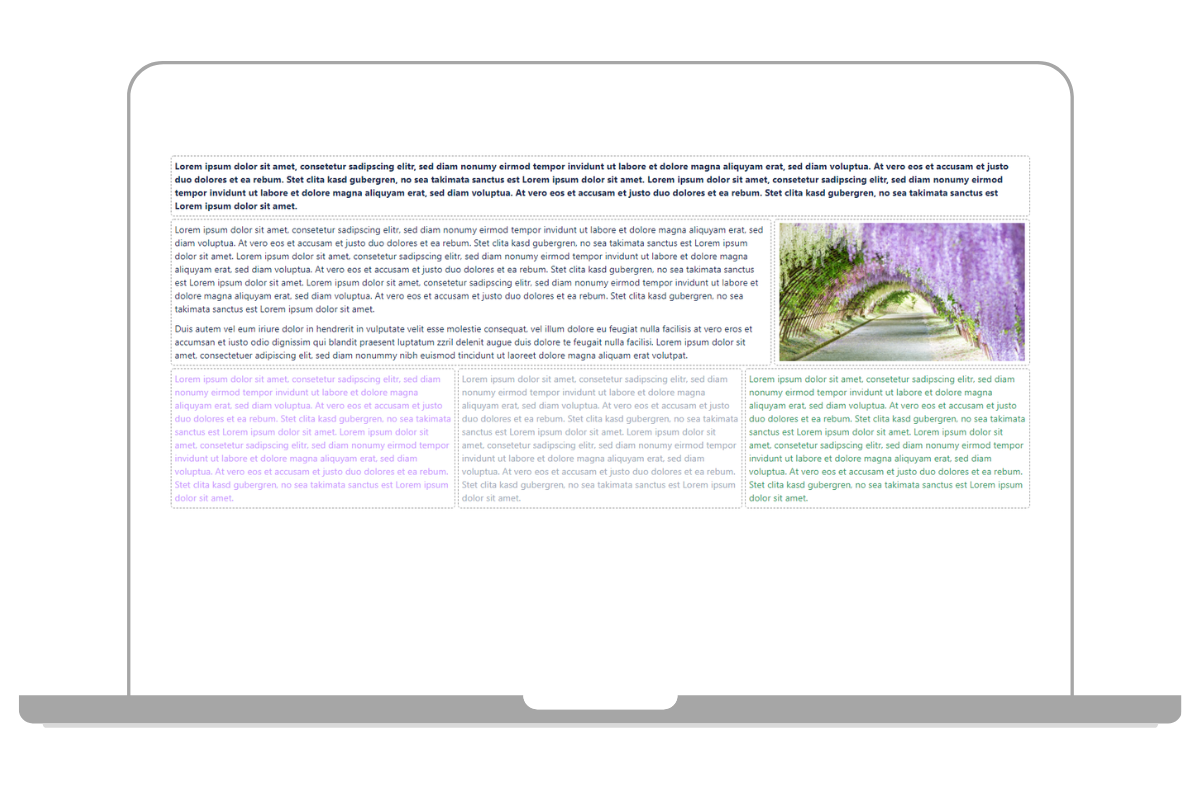 Verschiedene Layout-Varianten in Confluence