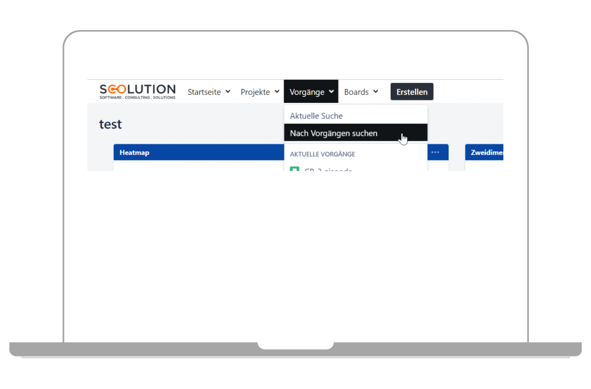 Suchfunktion von Jira aufrufen
