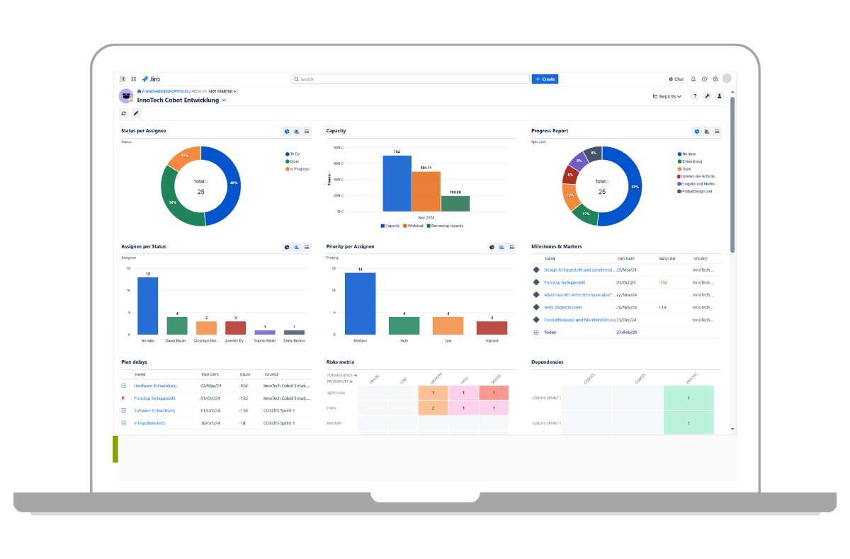 Reporting with Jira Cloud and BigPicture