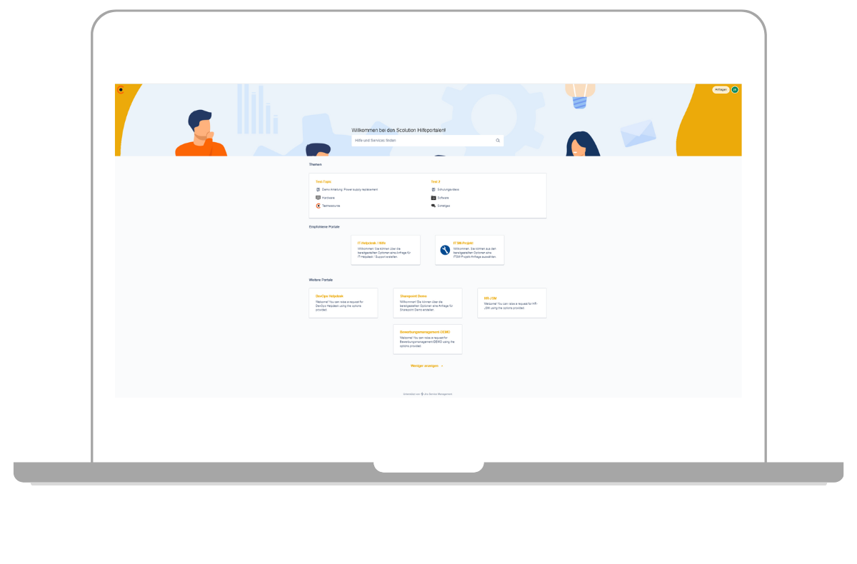 Jira Service Management customer view